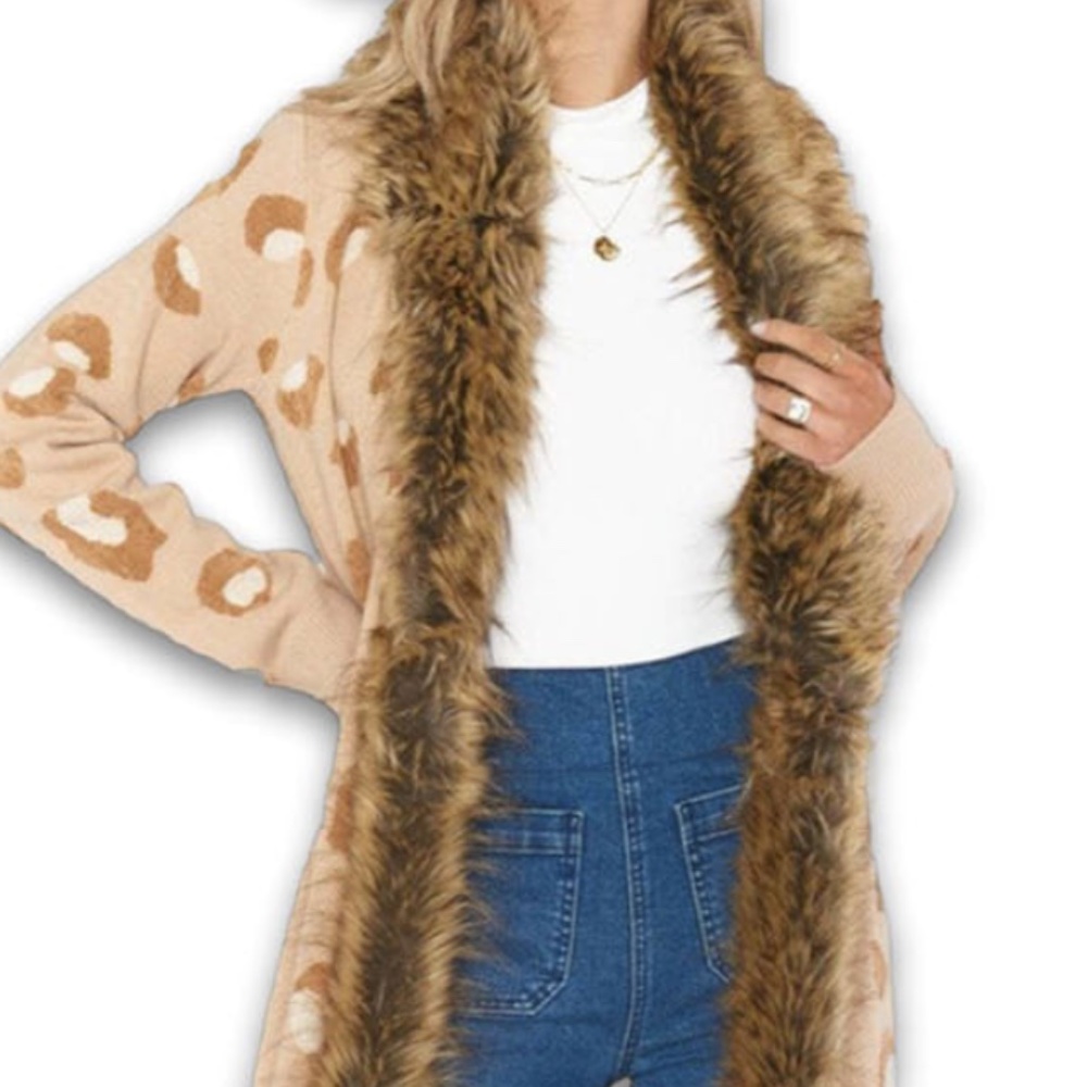 Show me your Mumu Langston Cardi in Warm Leopard